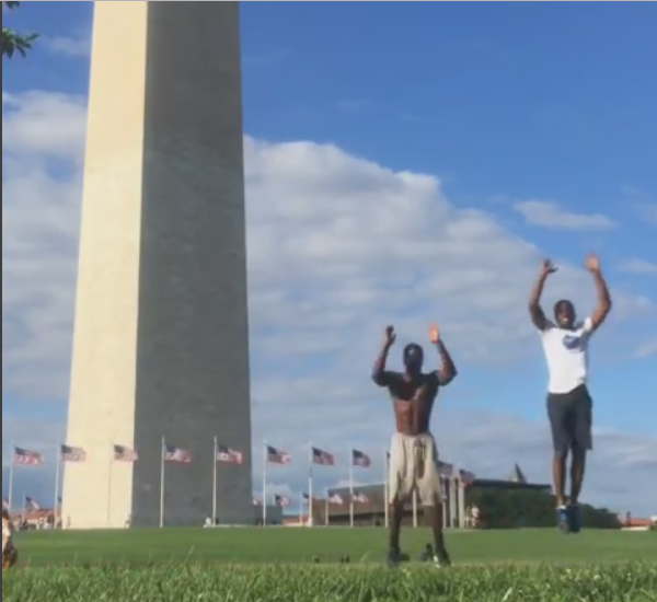 Farai Mash Buihe - Workout Video at Washington Monument 1